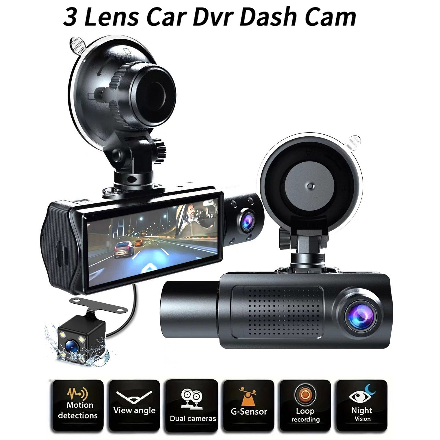 Second image showcasing interior lens of the dash cam