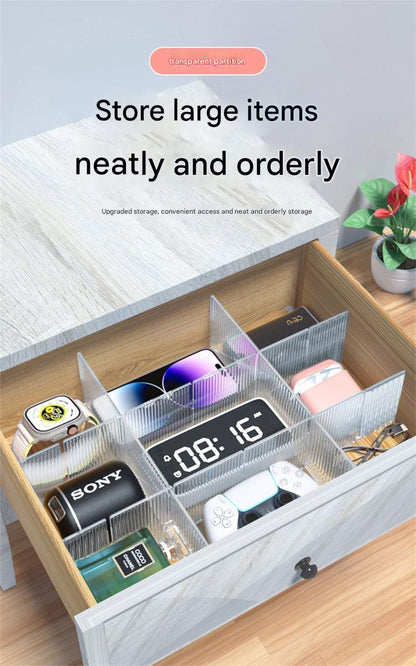 Easy-install drawer dividers for clutter-free spaces