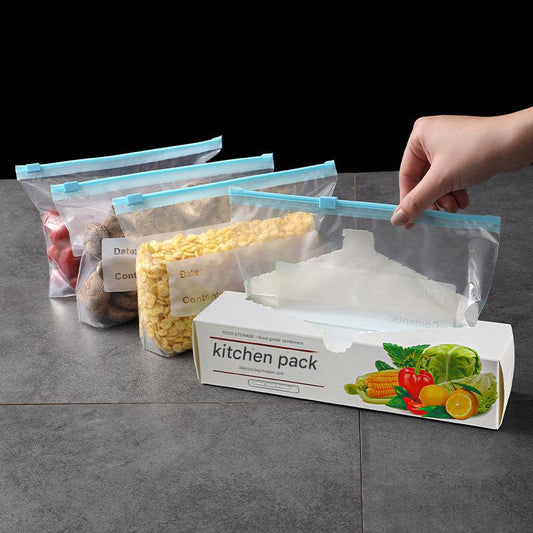 Durable sealable bags for kitchen organization