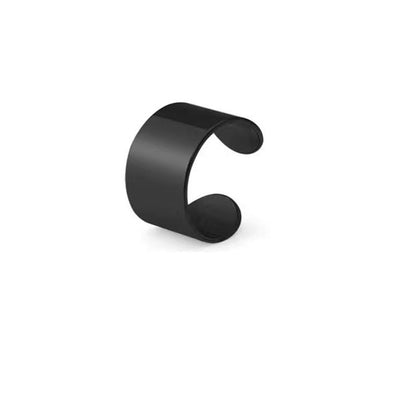 Non-pierced ear clips steel gray