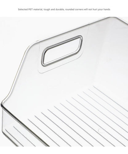 Stackable clear storage bins