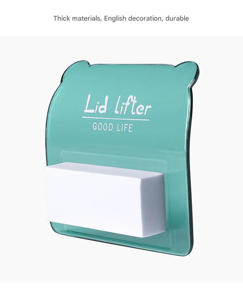 Toilet Lid Lifter in Transparent White