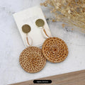 7 - Sea Shell Rattan Woven Large Round Disc