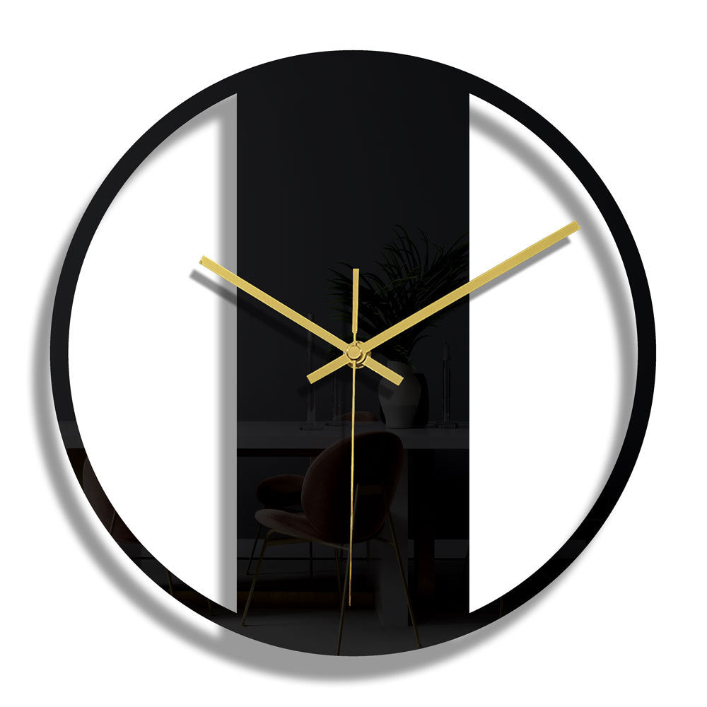 3mm thin black aesthetic wall clock for home
