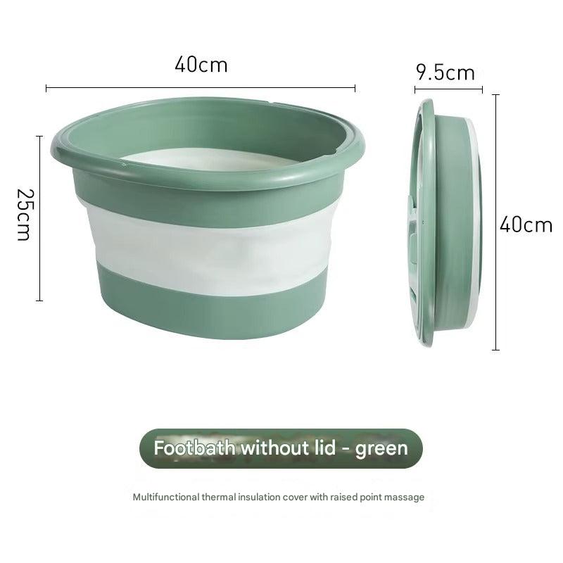 Foot soaking bucket with bath salts