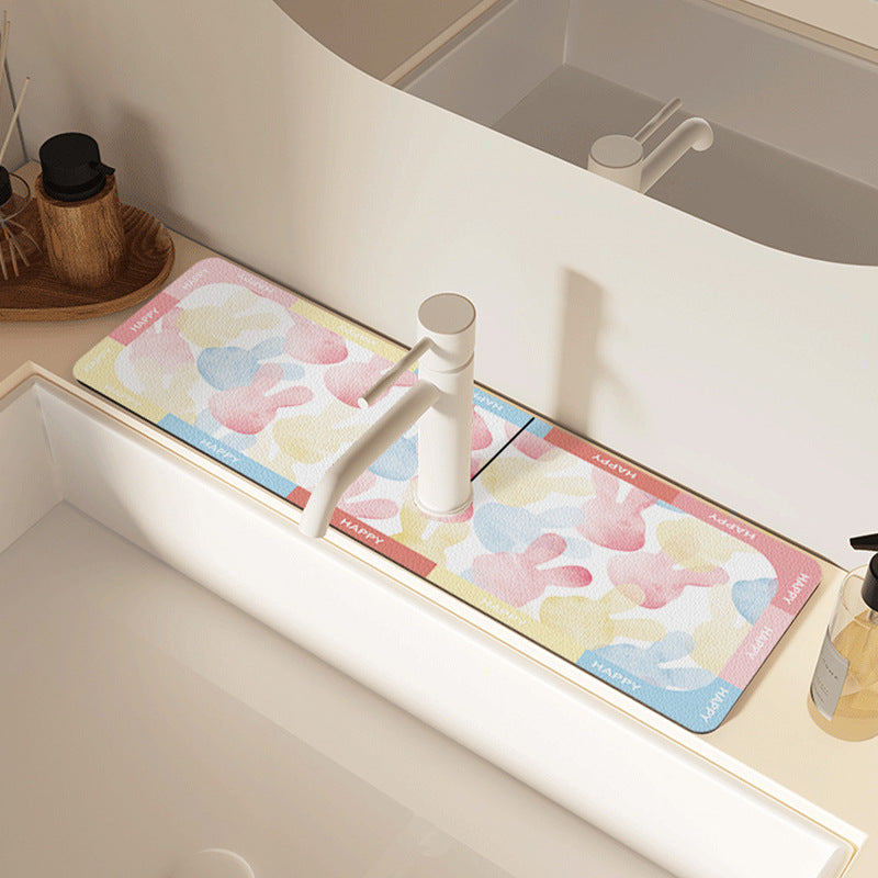 Silica Gel Water Tap Drain Mat Image 1