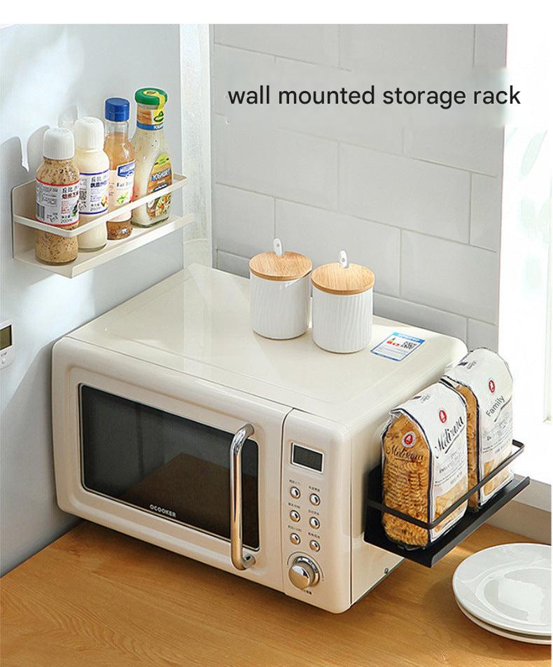 Black fridge storage rack for spices