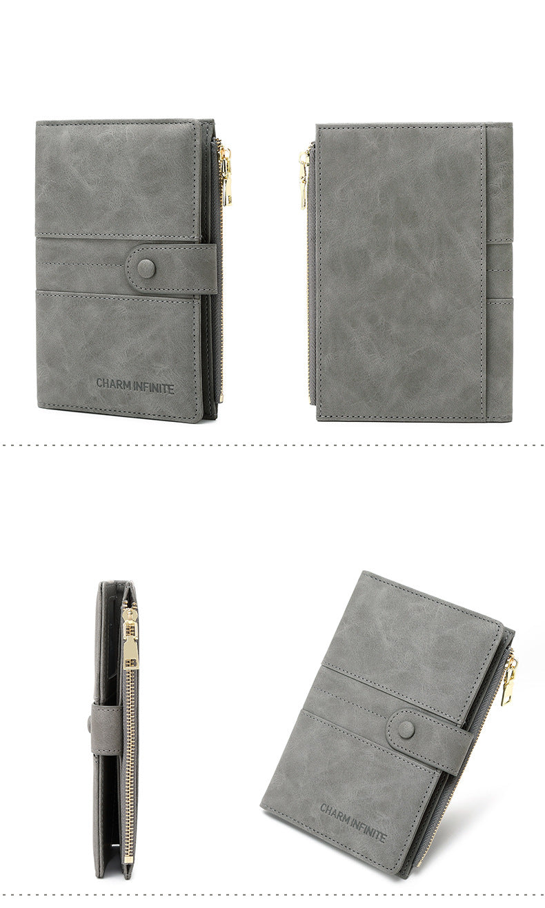 RFID passport holder in black