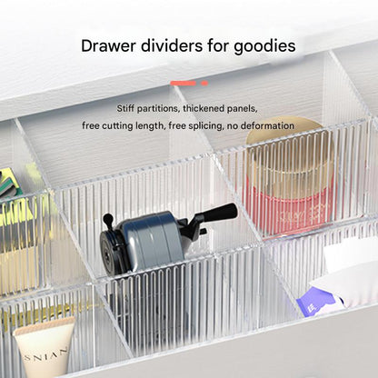 Durable plastic dividers for underwear storage