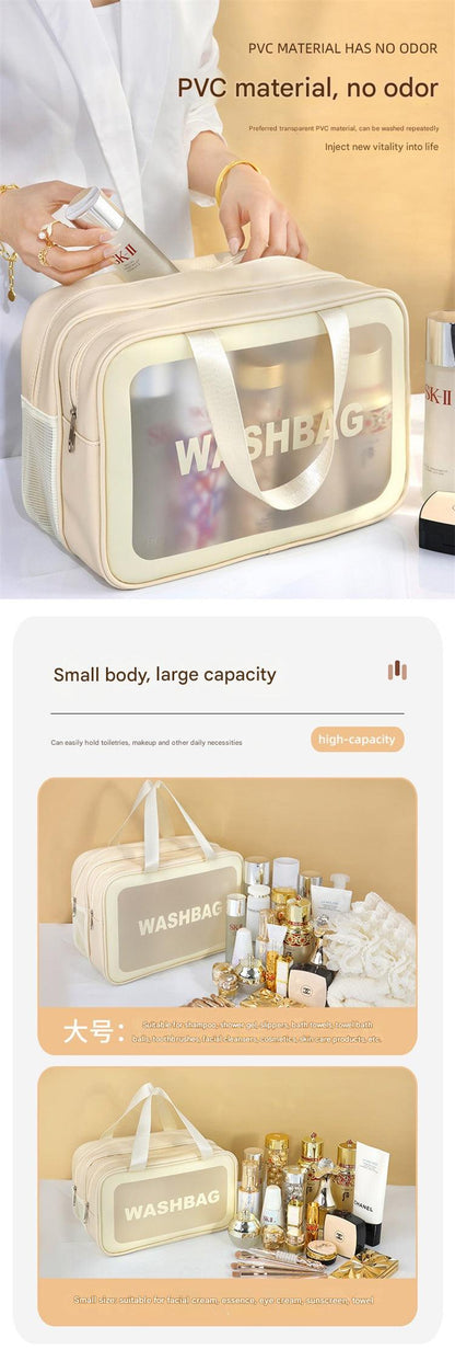 Large Capacity Wet-Dry Toiletry Bag in Black