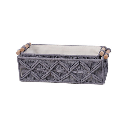 Elegant storage basket in cotton rope image 4