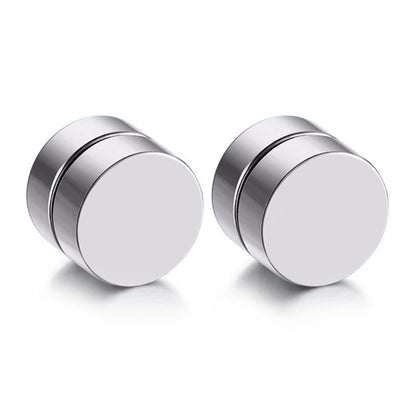 Black titanium ear studs image 3