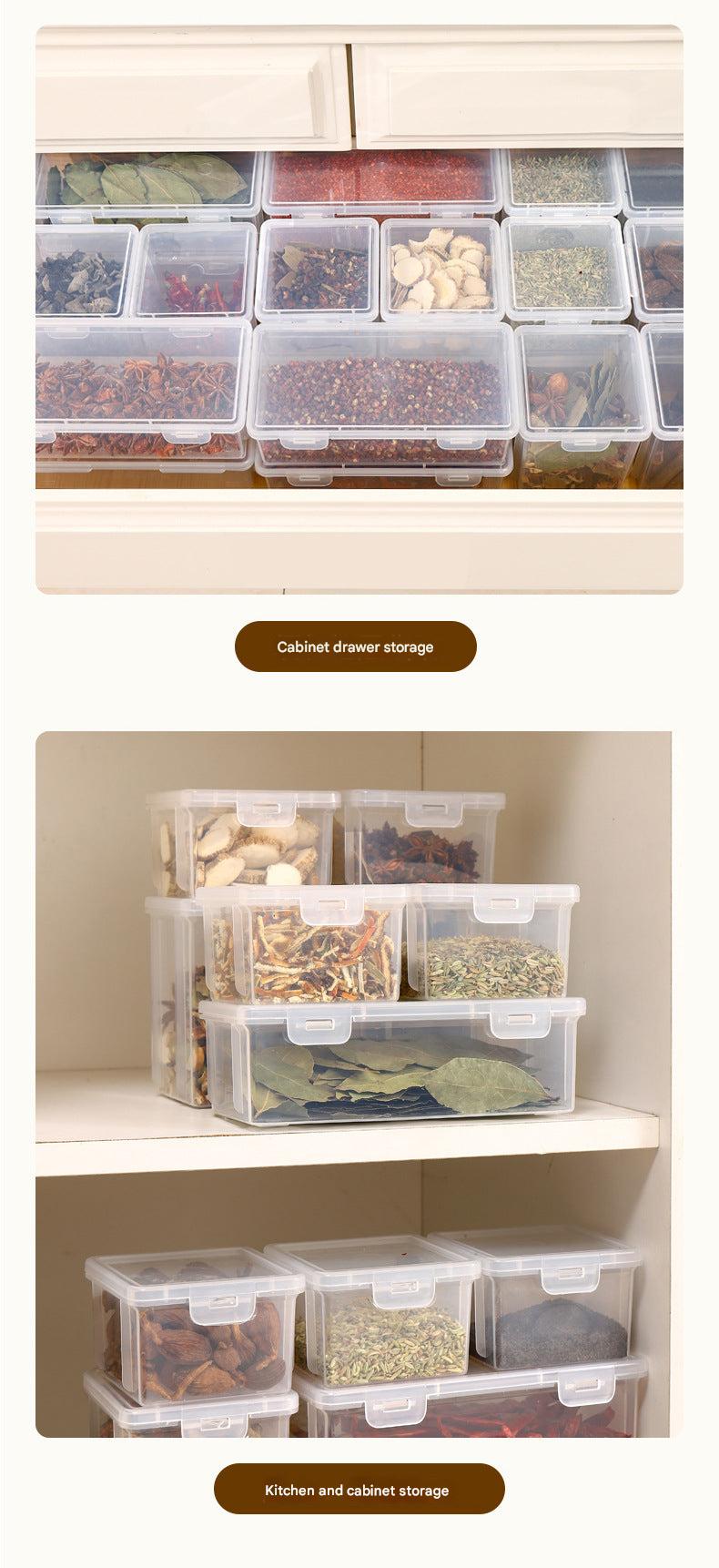 Airtight spice jar for kitchen organization