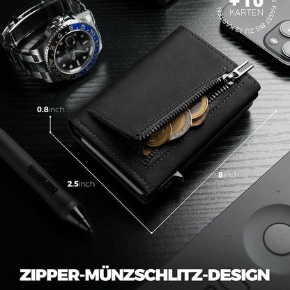 RFID wallet for men in black color