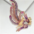 KC Gold Purple Phoenix Brooch