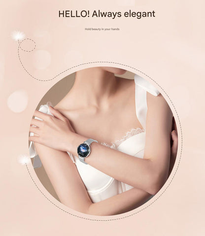 Elegant aluminum health tracker wrist strap design