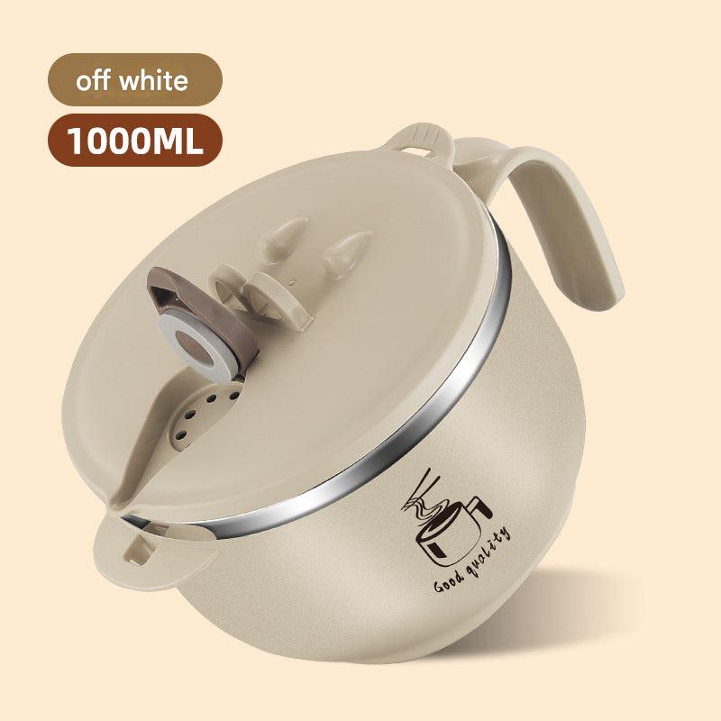 Stylish stainless steel bowl perfect for dorm life