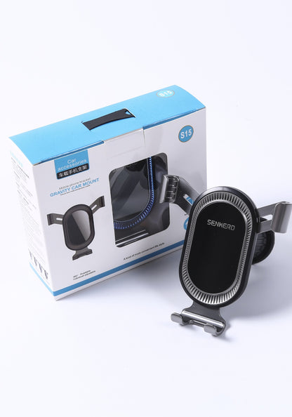 Close-up of adjustable car phone holder
