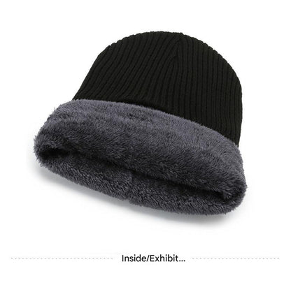 Men's winter fleece knit cap outdoor