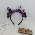 10#Ghost Black Cat Butterfly Headband [With Light]