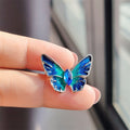 Butterfly Blue Oil Painting - Small