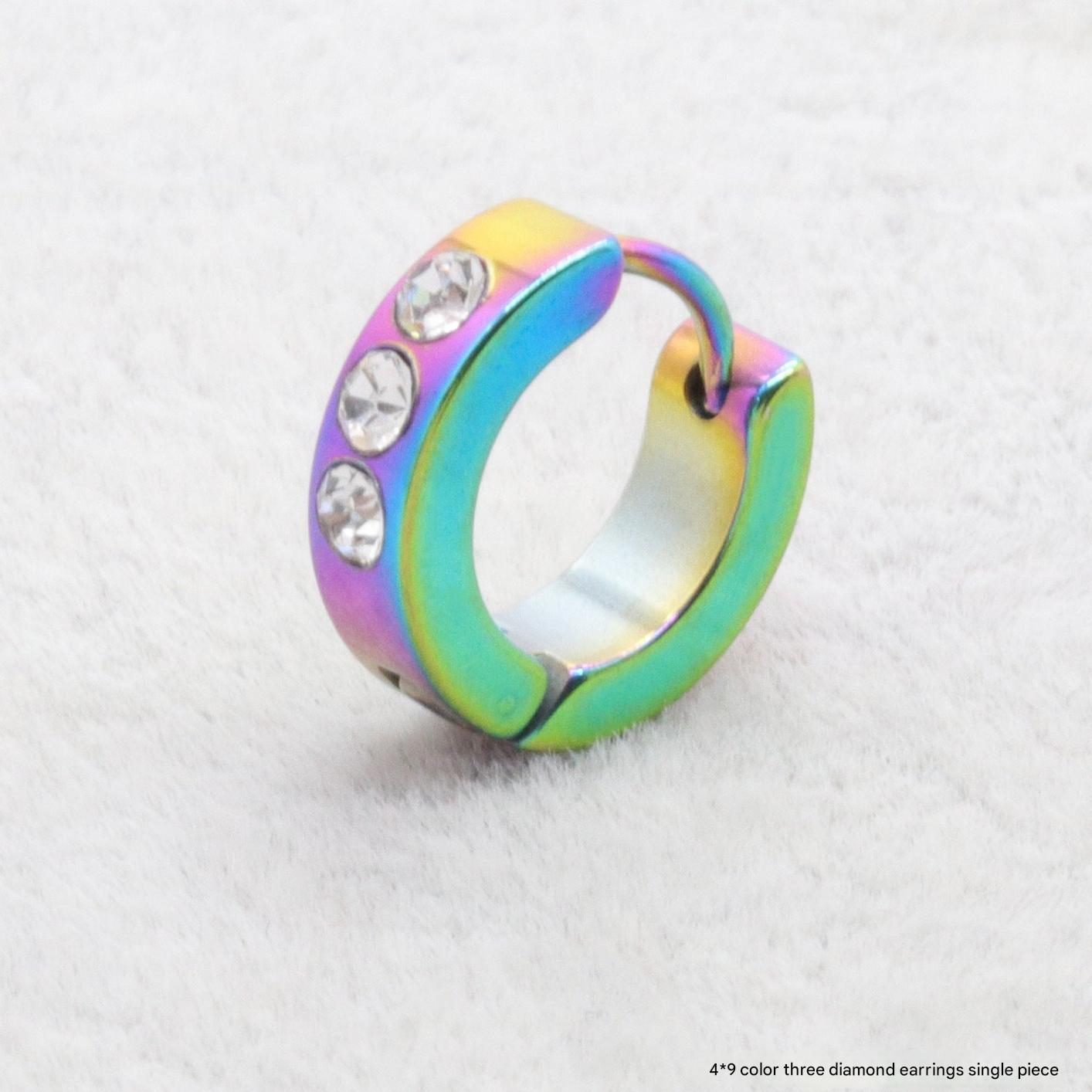 Colorful hoop earrings for fashion lovers