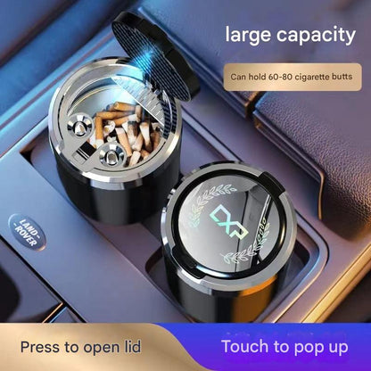 Metal ashtray with bright LED indicator