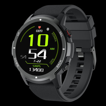 S52 smartwatch with magnetic charging on display