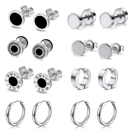 Stylish Stainless Steel Hoop Earrings