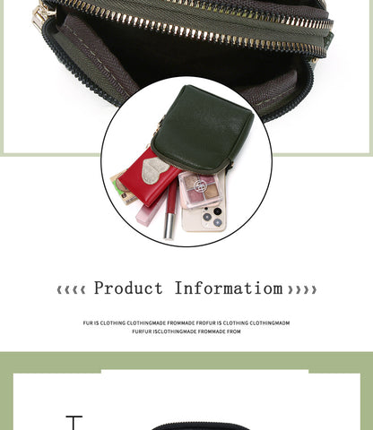 Chic Color-Block Mini Round Bag on a model