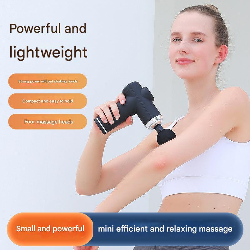 Image of various attachment heads for the massage gun