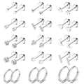 Silver 15 Pair Set