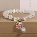 Cat's Eye Stone + Pink Rabbit c10-9