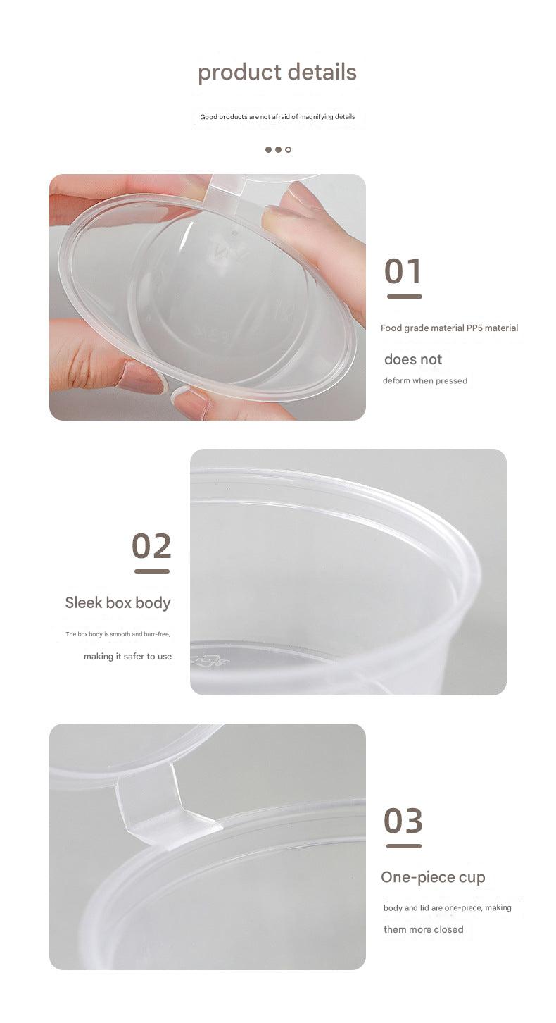 Clear disposable sauce container 50ml