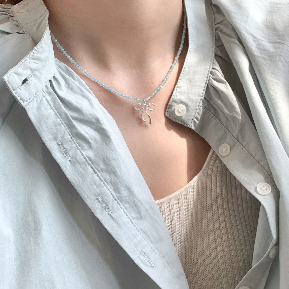 Spring summer fashion necklace