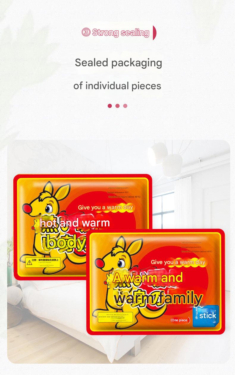 Self-heating body warmer application