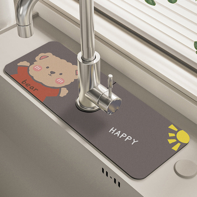 Silica Gel Water Tap Drain Mat Image 5