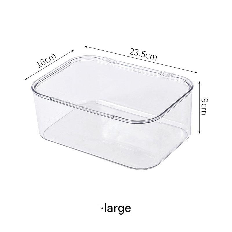 transparent acrylic storage box with lid for makeup