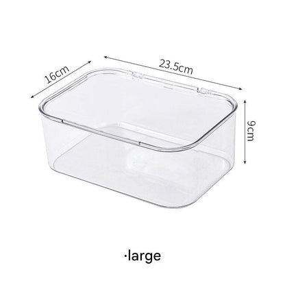 transparent acrylic storage box with lid for makeup