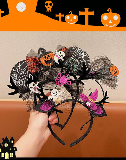 Creative Halloween Headbands with Pumpkin Design
