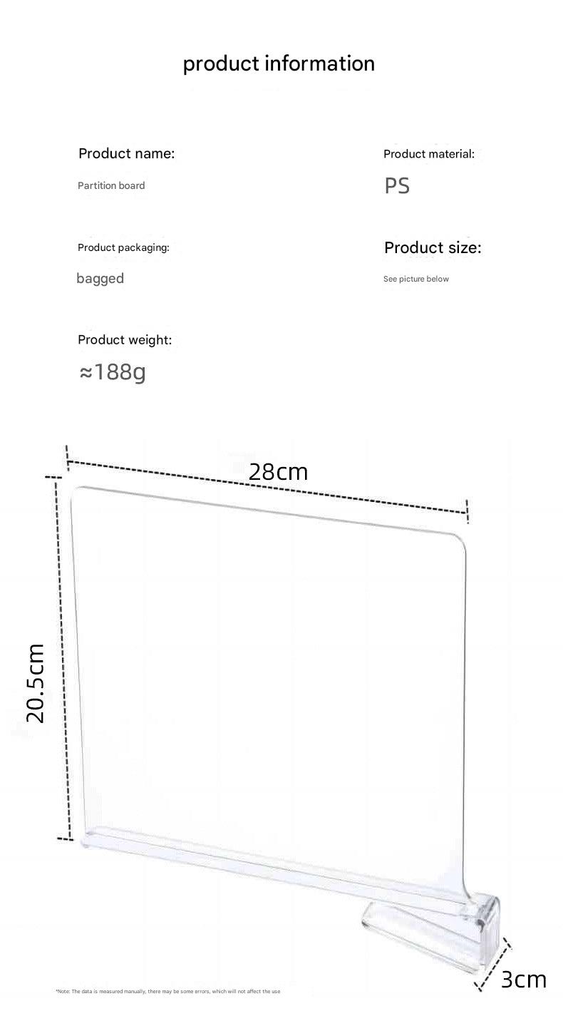 Transparent acrylic shelf organizer image 6
