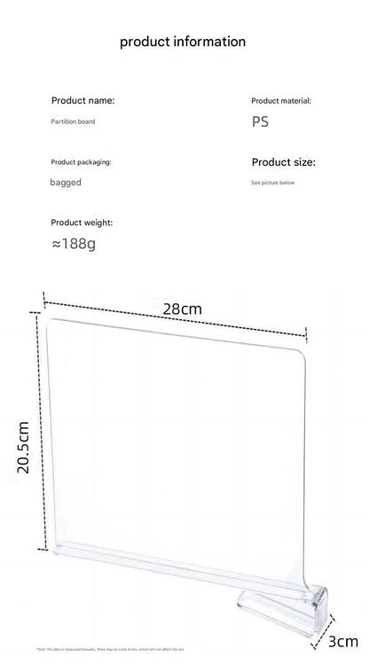 Transparent acrylic shelf organizer image 6