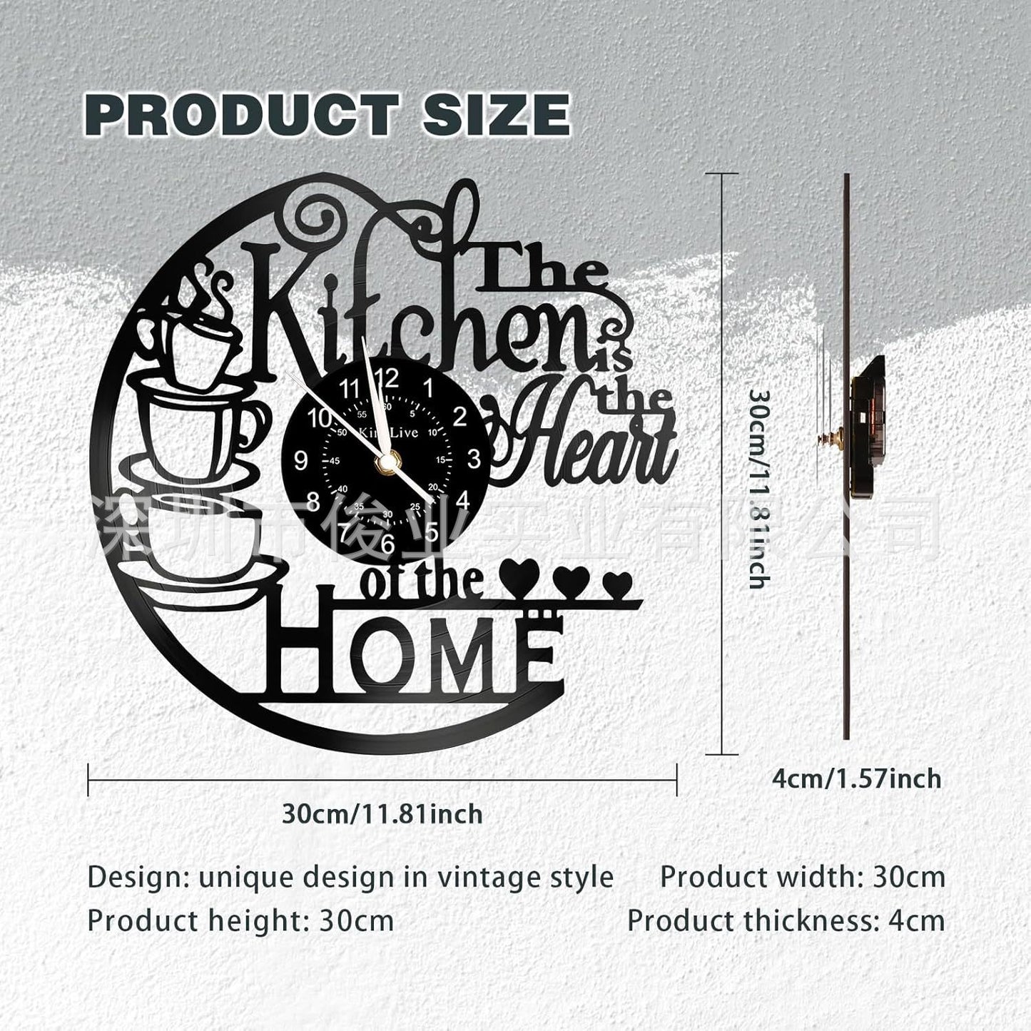 Coffee-themed wall clock image 3