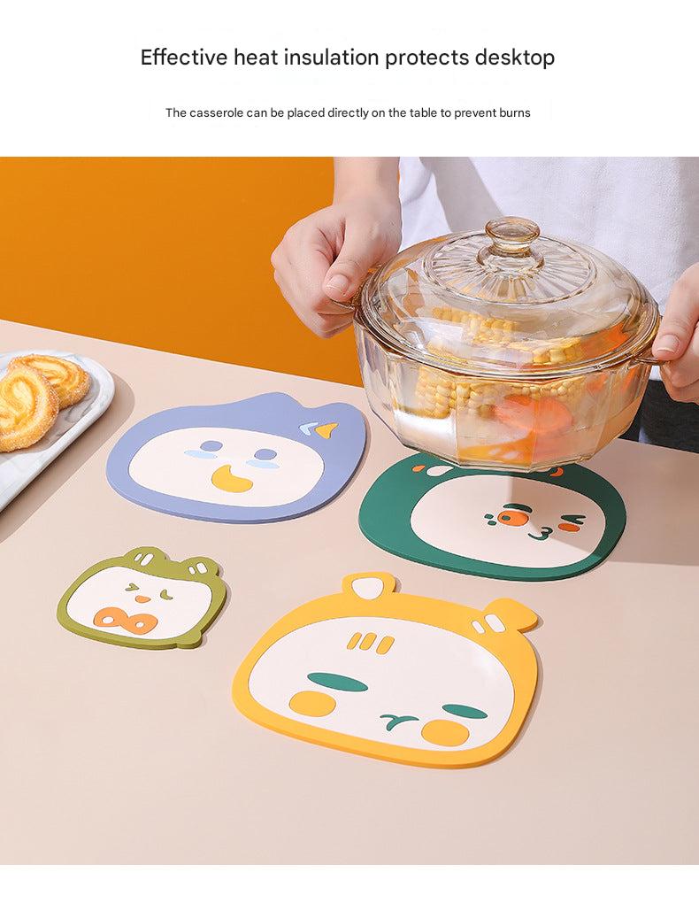 Colorful Cartoon Table Mat - Dark Green