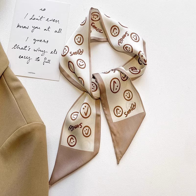 Vintage floral hair scarf headband