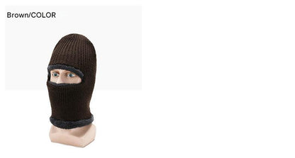 Men's winter fleece knit cap navy