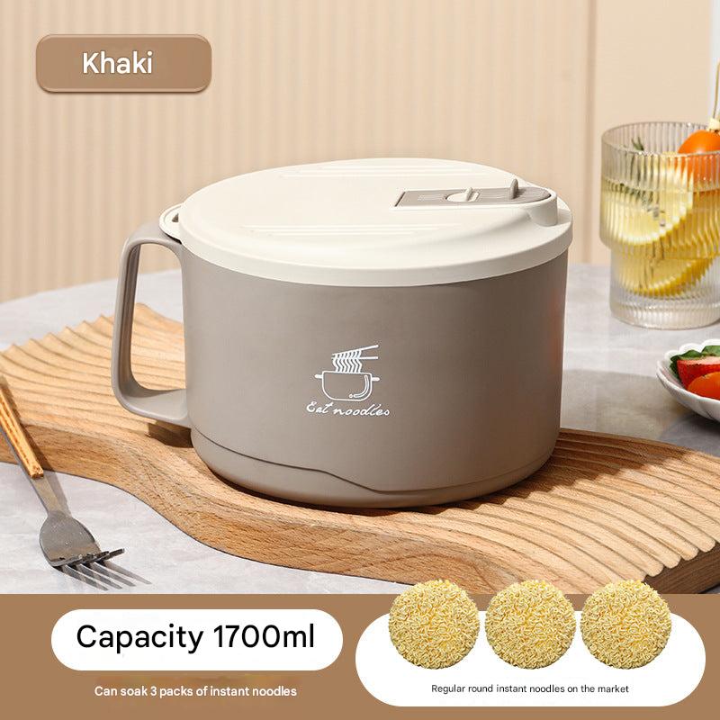 Stylish stainless steel bowl perfect for dorm life