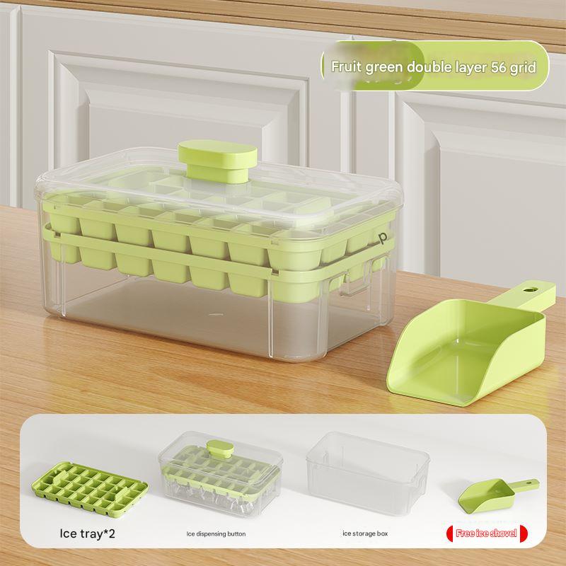 Premium Ice Cube Maker Tray with ice cubes