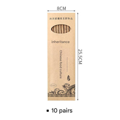 Natural wooden chopsticks for dining image 1