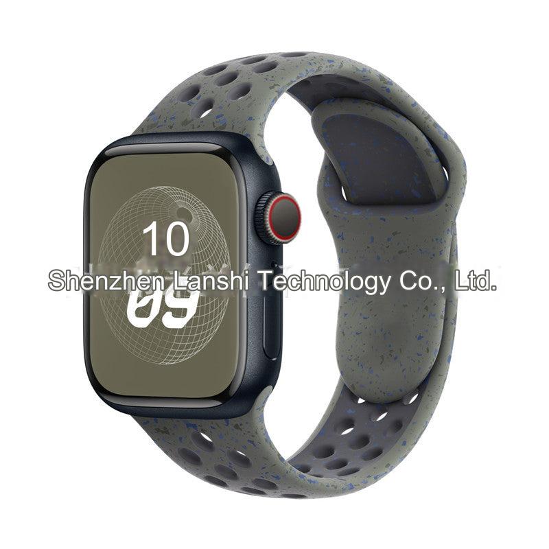 Dual Color Silicone Sport Band for Apple Watch Series 6, 7, 8, SE and Ultra - Comfortable & Durable